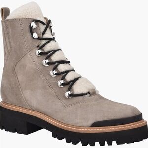 Marc Fisher LTD Izzie Genuine Shearling Lace-Up Boot